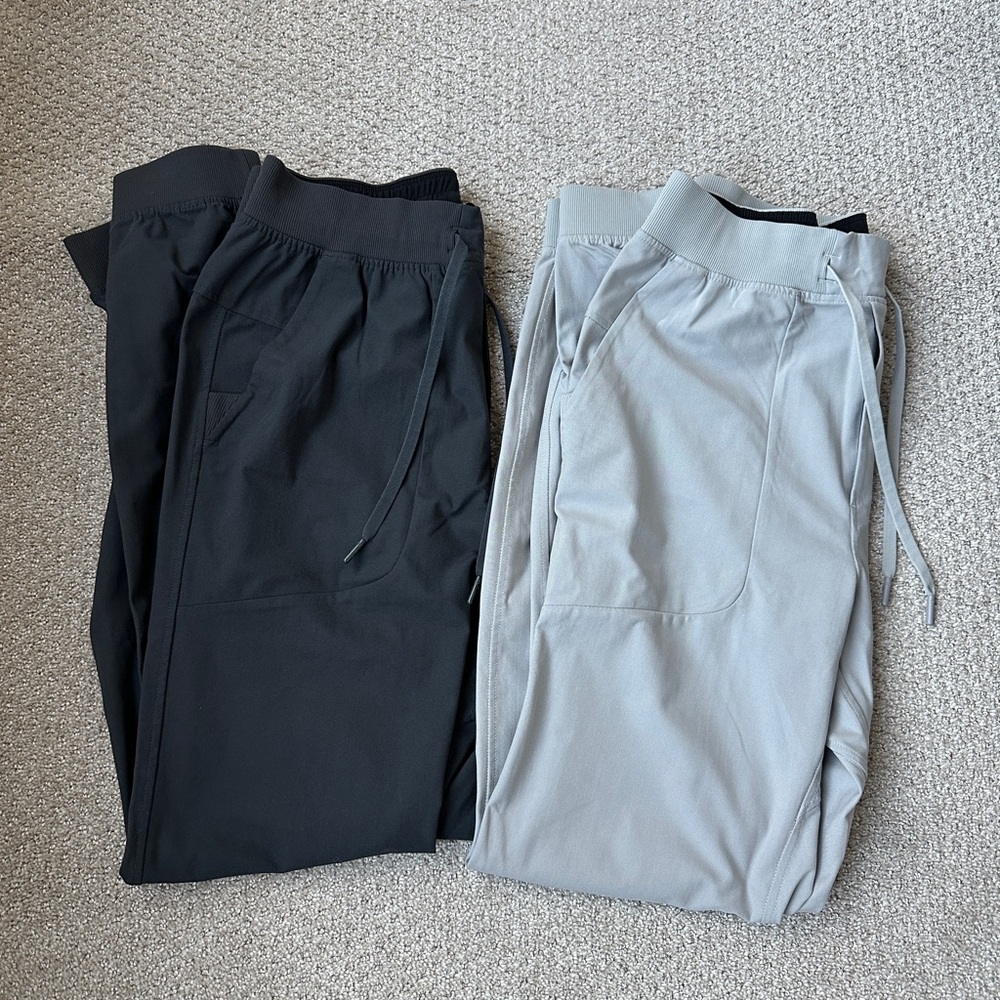 lululemon athletica Black and Gray Sweatpants
